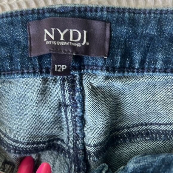 NYDJ Women's AMI Skinny High Rise Lift Tuck Technology Blue  Jeans Size 12P - Picture 8 of 11